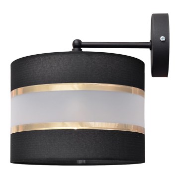 Nástenná lampa HELEN 1xE27/15W/230V čierna/zlatá