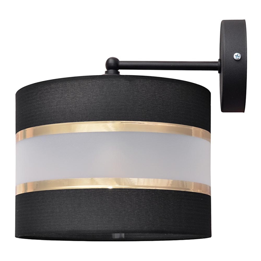 Nástenná lampa HELEN 1xE27/15W/230V čierna/zlatá