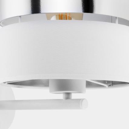 Nástenná lampa HILTON 1xE27/15W/230V biela/chróm