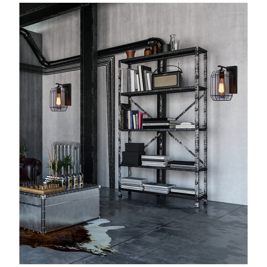 Nástenná lampa JONERA 1xE27/40W/230V čierna