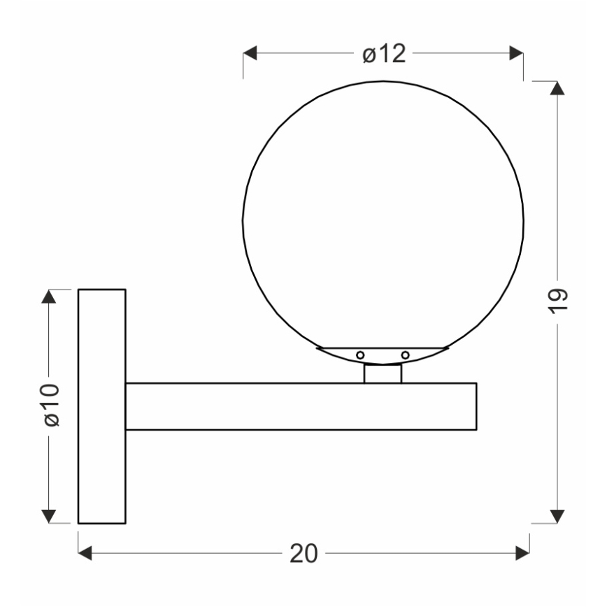 Nástenná lampa KAMA 1xG9/28W/230V čierna/dymová čierna