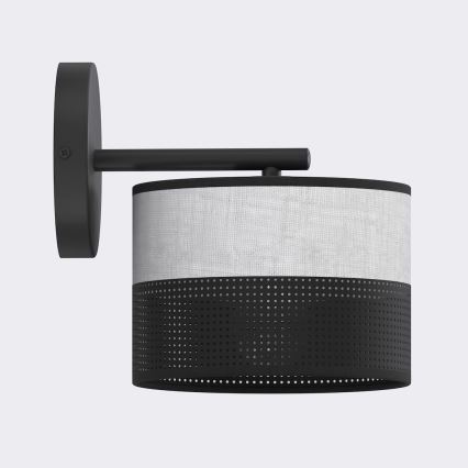 Nástenná lampa KARBON 1xE27/15W/230V čierna/šedá