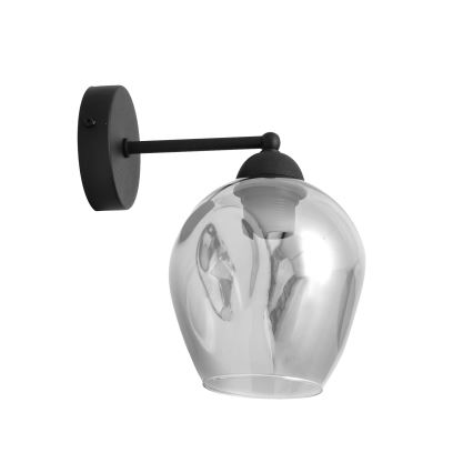 Nástenná lampa LILI 1xE27/15W/230V čierna/šedá