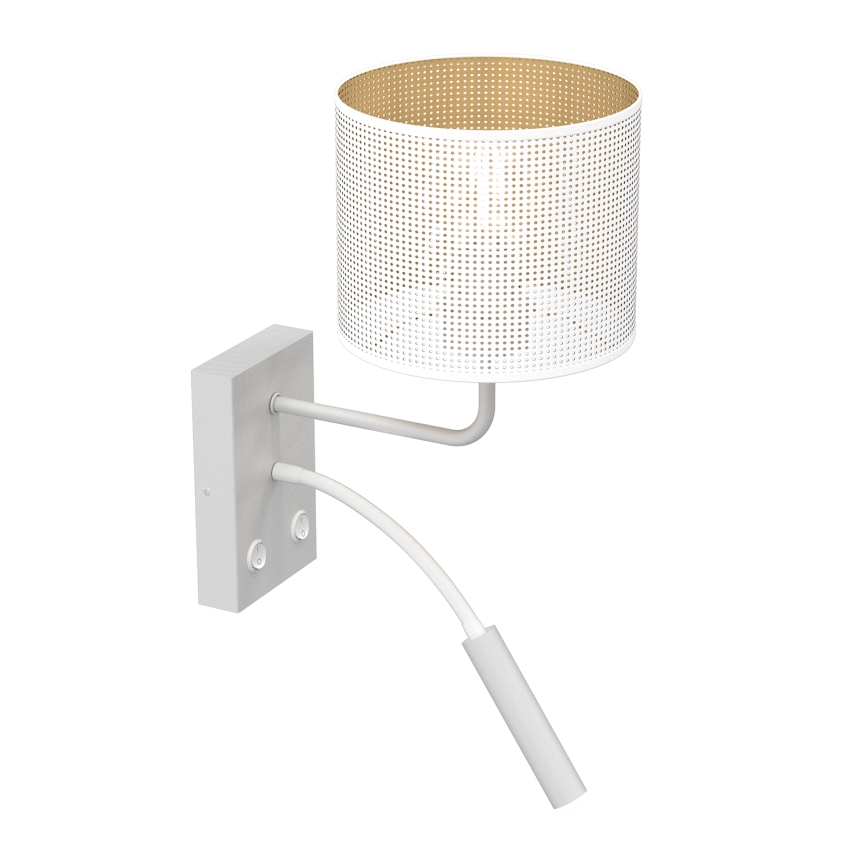 Nástenná lampa LOFT SHADE 1xE27/60W+1xG9/8W/230V biela/zlatá