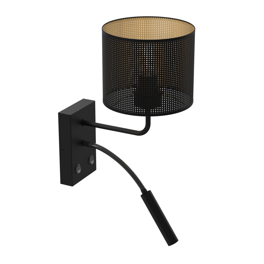 Nástenná lampa LOFT SHADE 1xE27/60W+1xG9/8W/230V čierna/zlatá