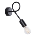 Nástenná lampa LOOP 1xE27/15W/230V čierna