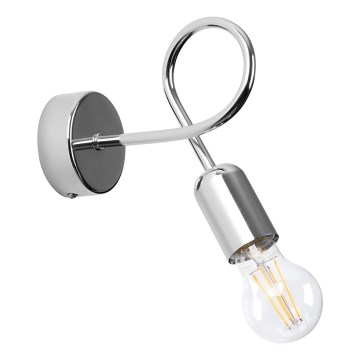 Nástenná lampa LOOP 1xE27/15W/230V lesklý chróm