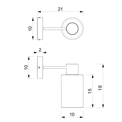 Nástenná lampa MADERA 1xE27/60W/230V biela/drevo