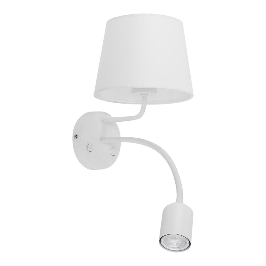 Nástenná lampa MAJA 1xE27/15W/230V + 1xGU10/10W/230V biela