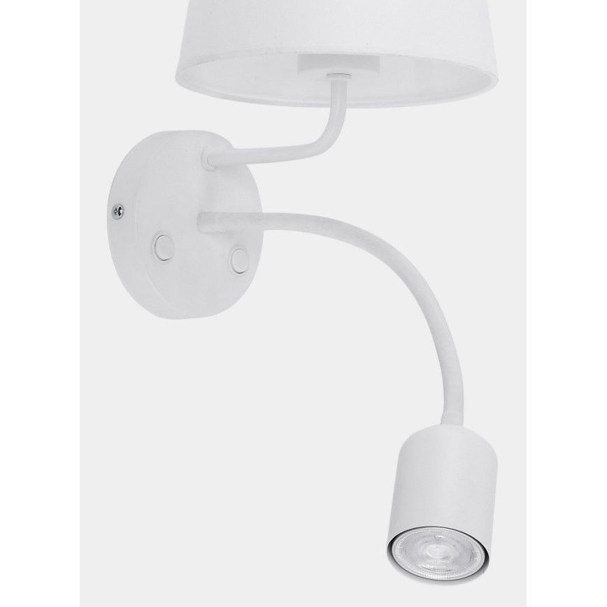 Nástenná lampa MAJA 1xE27/15W/230V + 1xGU10/10W/230V biela
