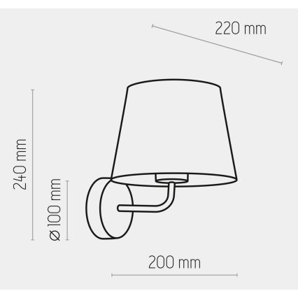 Nástenná lampa MAJA 1xE27/15W/230V biela