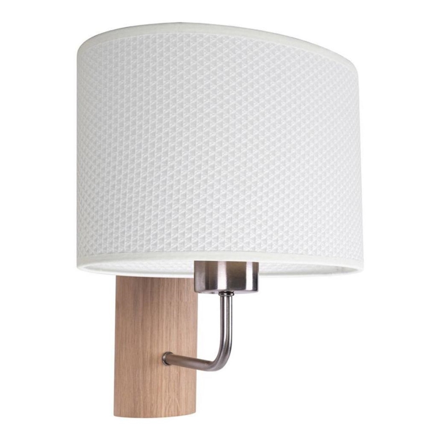 Nástenná lampa MERCEDES 1xE27/25W/230V biela/dub
