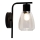 Nástenná lampa MOLDO 1xE27/40W/230V čierna/číra