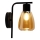 Nástenná lampa MOLDO 1xE27/40W/230V čierna/dymová béžová