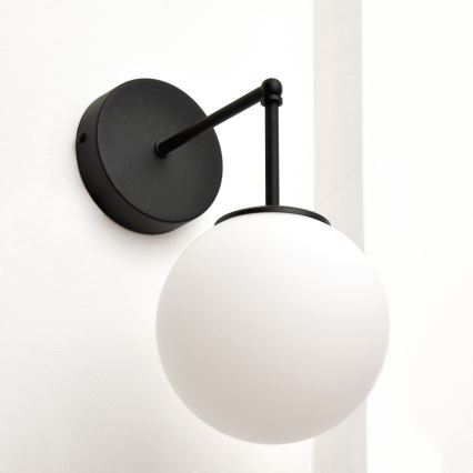 Nástenná lampa MOON 1xE27/15W/230V čierna