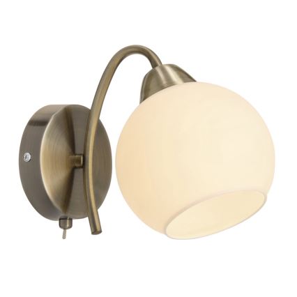 Nástenná lampa NESTOR 1xE27/40W/230V mosadz