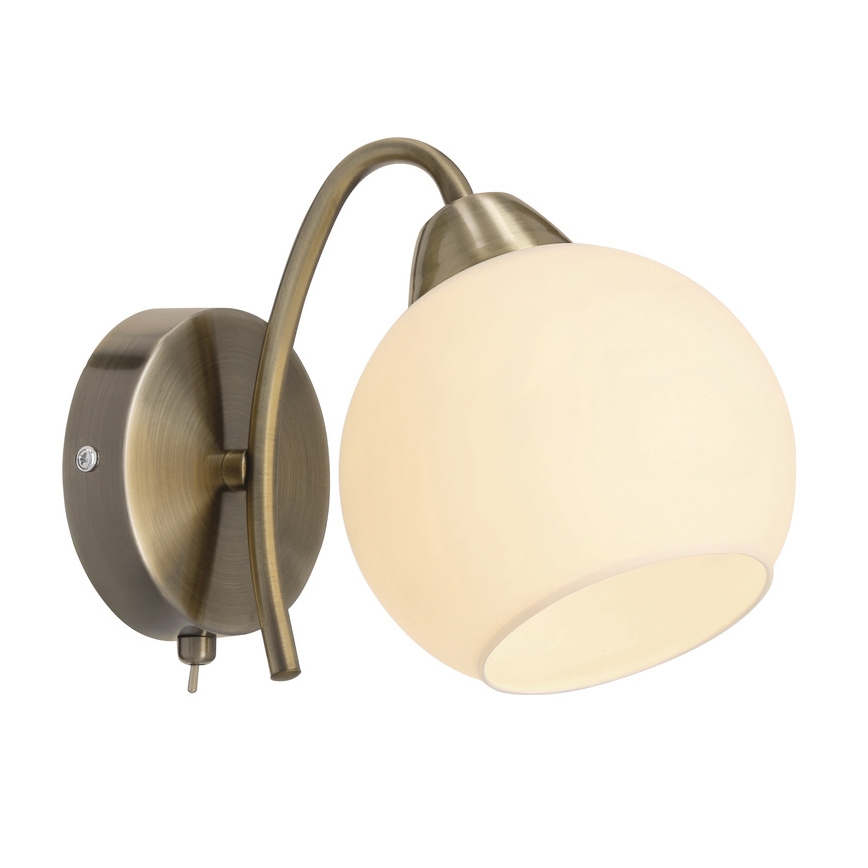 Nástenná lampa NESTOR 1xE27/40W/230V mosadz