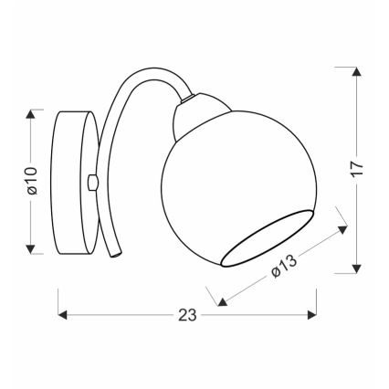 Nástenná lampa NESTOR 1xE27/40W/230V mosadz