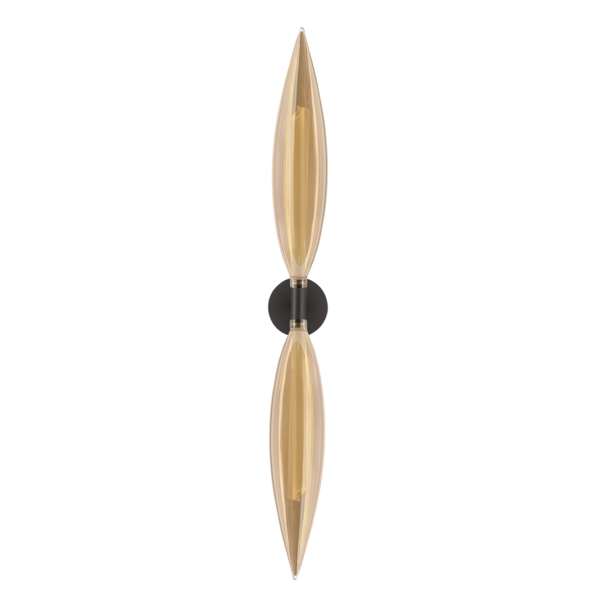 Nástenná lampa NORDIC 2xG9/5W/230V čierna/dymová béžová