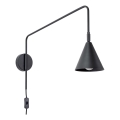 Nástenná lampa NOX 1xE14/10W/230V čierna