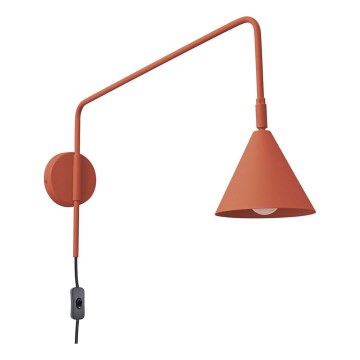 Nástenná lampa NOX 1xE14/10W/230V oranžová