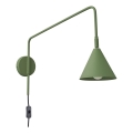 Nástenná lampa NOX 1xE14/10W/230V zelená