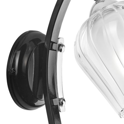 Nástenná lampa PAULA 1xE27/60W/230V čierna