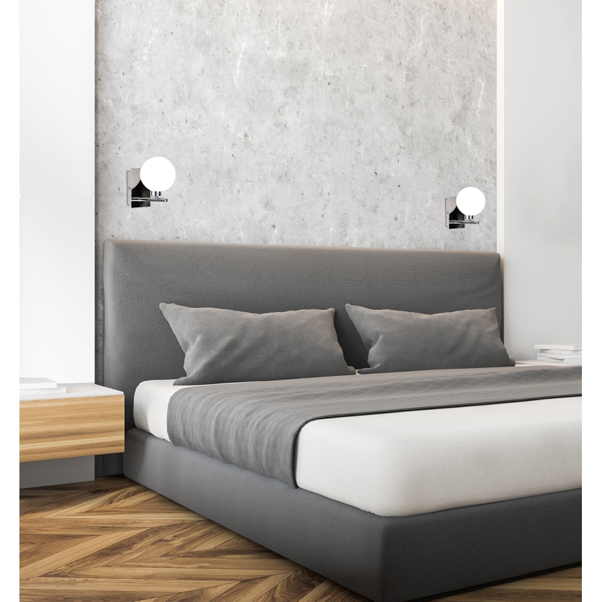 Nástenná lampa RAISA 1xG9/40W/230V lesklý chróm