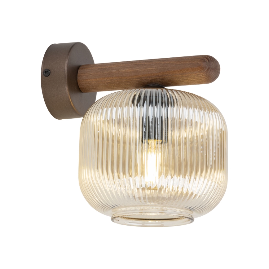 Nástenná lampa SALVIA 1xE14/10W/230V hnedá/dymová hnedá