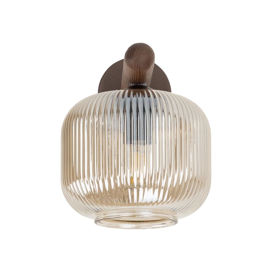 Nástenná lampa SALVIA 1xE14/10W/230V hnedá/dymová hnedá