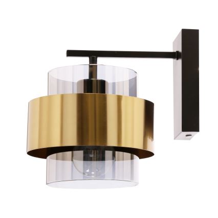 Nástenná lampa SPIEGA 1xE27/60W/230V zlatá/čierna