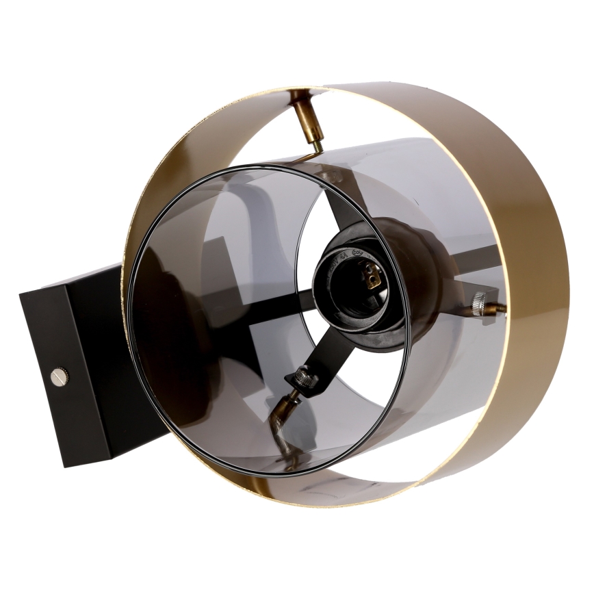 Nástenná lampa SPIEGA 1xE27/60W/230V zlatá/čierna