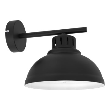 Nástenná lampa SVEN 1xE27/15W/230V čierna