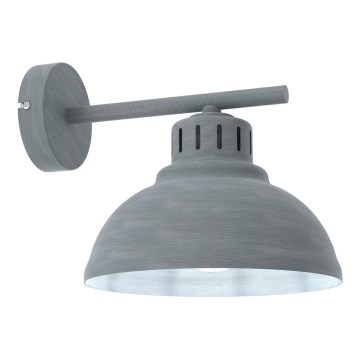 Nástenná lampa SVEN 1xE27/15W/230V šedá