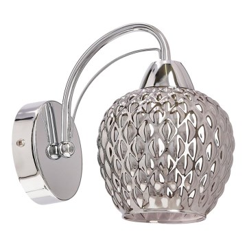 Nástenná lampa TOBIAS 1xE27/40W/230V lesklý chróm