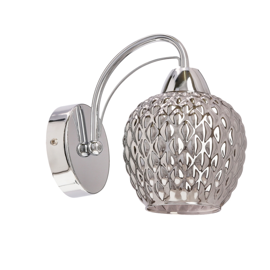 Nástenná lampa TOBIAS 1xE27/40W/230V lesklý chróm