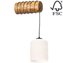 Nástenná lampa TRENO 1xE27/25W/230V borovica – FSC certifikované