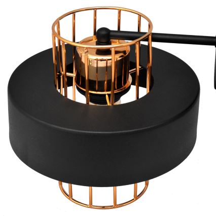 Nástenná lampa VOLTA 1xE27/15W/230V 23 cm čierna/zlatá