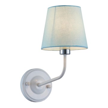 Nástenná lampa YORK 1xE14/60W/230V biela/modrá