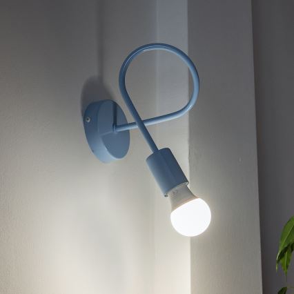 Nástenná lampička OXFORD 1xE27/15W/230V modrá