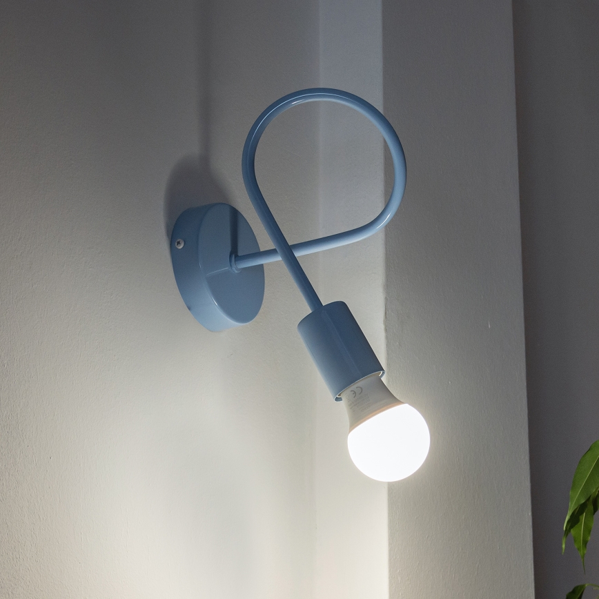 Nástenná lampička OXFORD 1xE27/15W/230V modrá
