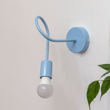 Nástenná lampička OXFORD 1xE27/15W/230V modrá