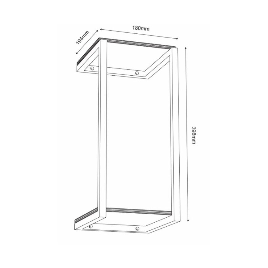 Nástenná polica 40x18 cm