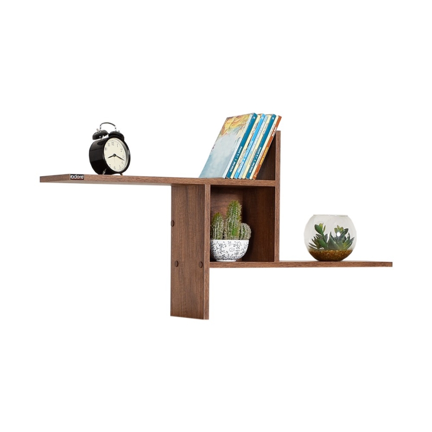 Nástenná polica 50x100 cm hnedá