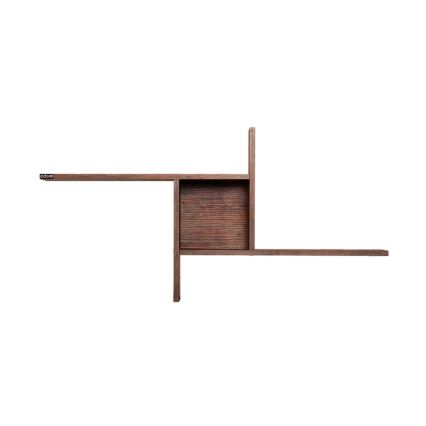 Nástenná polica 50x100 cm hnedá