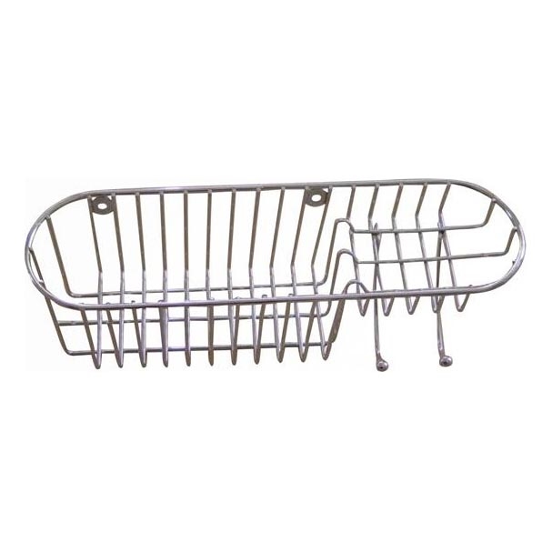 Nástenná polica do sprchy 11x34,6 cm lesklý chróm