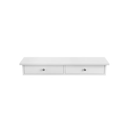 Nástenná polica s priehradkami SHELFY biela