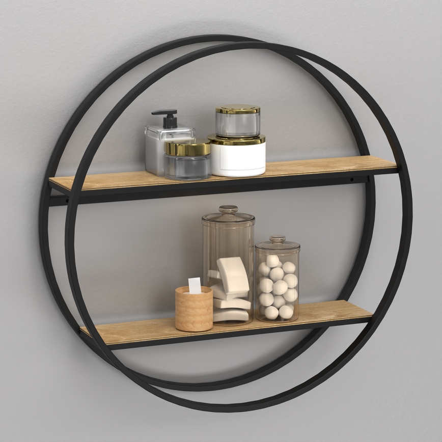 Nástenná polica SHELF pr. 62,5 cm dub
