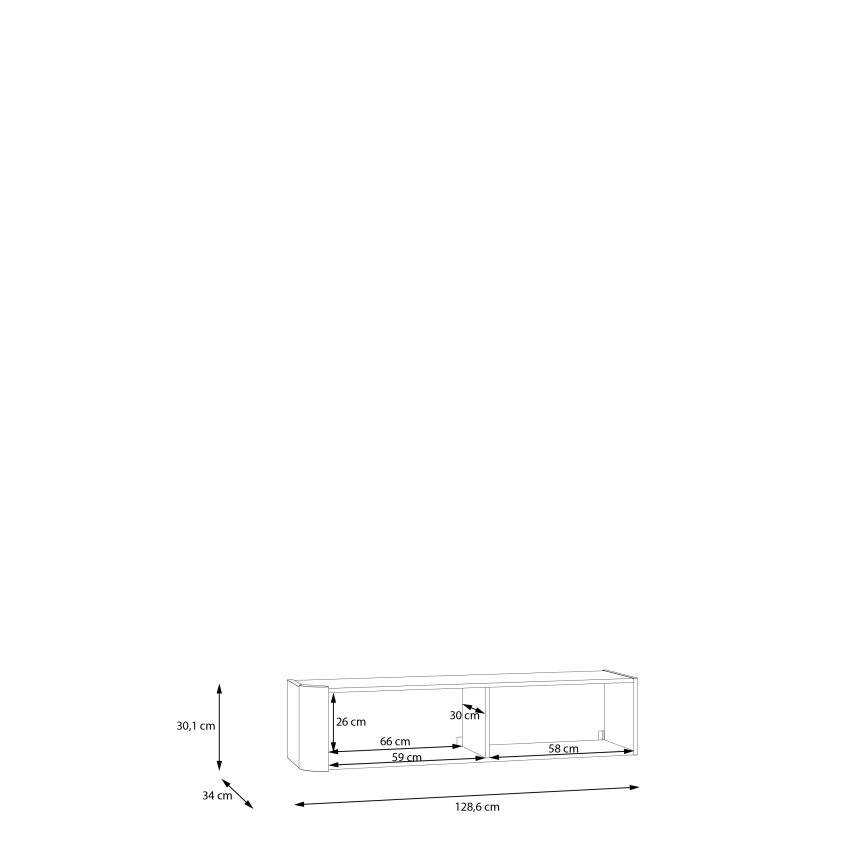 Nástenná skrinka INAR čierna