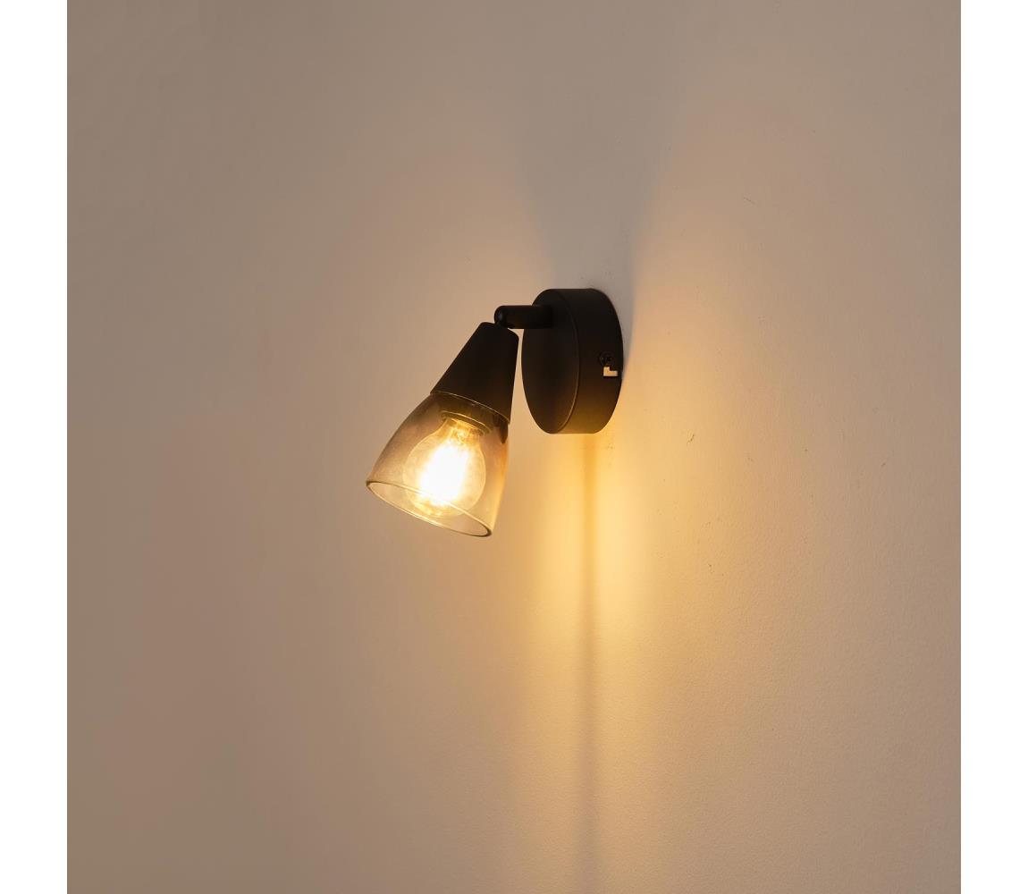 Eurolamp Nástenné bodové svietidlo 1xE14/7W/230V dymová